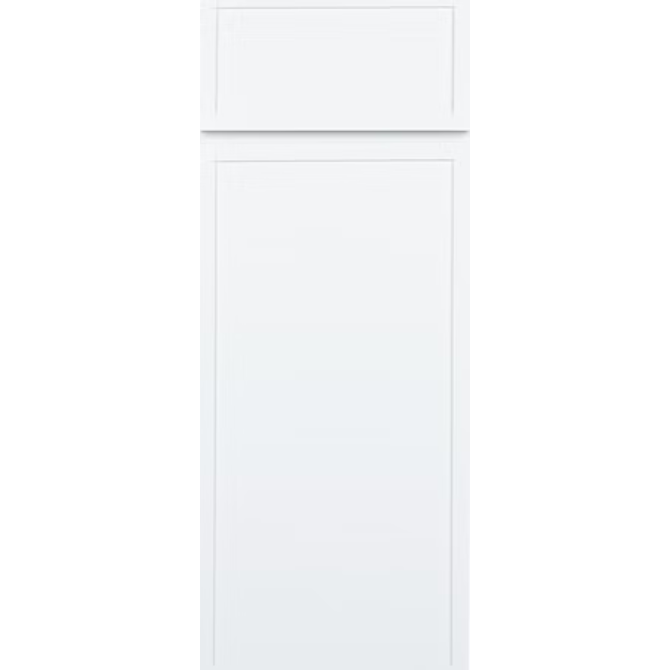 Arctic White Slim Shaker Kitchen Cabinets - Arctic White Slim Shaker Cabinets