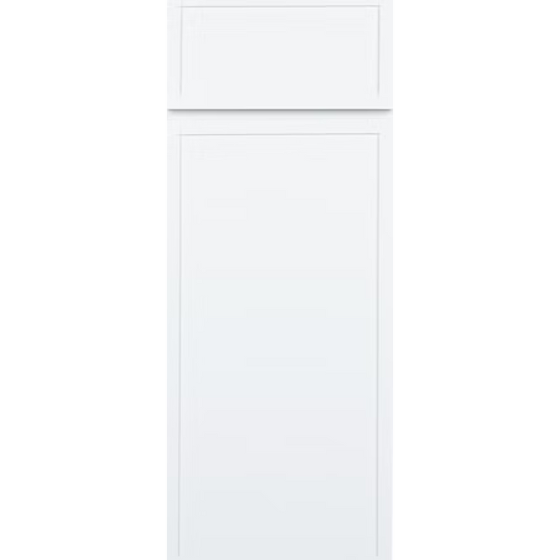 Arctic White Slim Shaker Sample Door