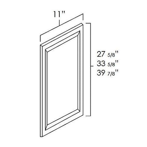White Shaker 12" x 30" Decorative Panel