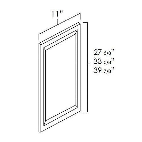 White Shaker 12" x 42" Decorative Panel