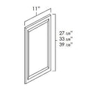 White Shaker 12" x 42" Decorative Panel
