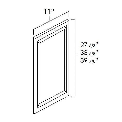 White Shaker 12" x 42" Decorative Panel
