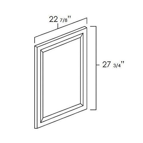 White Shaker 24" x 30" Decorative Panel