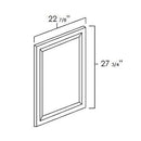 White Shaker 24" x 30" Decorative Panel