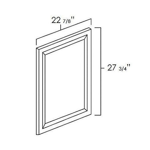White Shaker 24" x 30" Decorative Panel