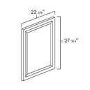 White Shaker 24" x 30" Decorative Panel