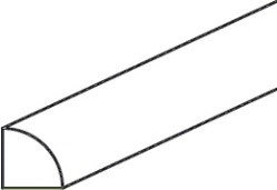Toffee Shaker 8' Quarter Round Molding