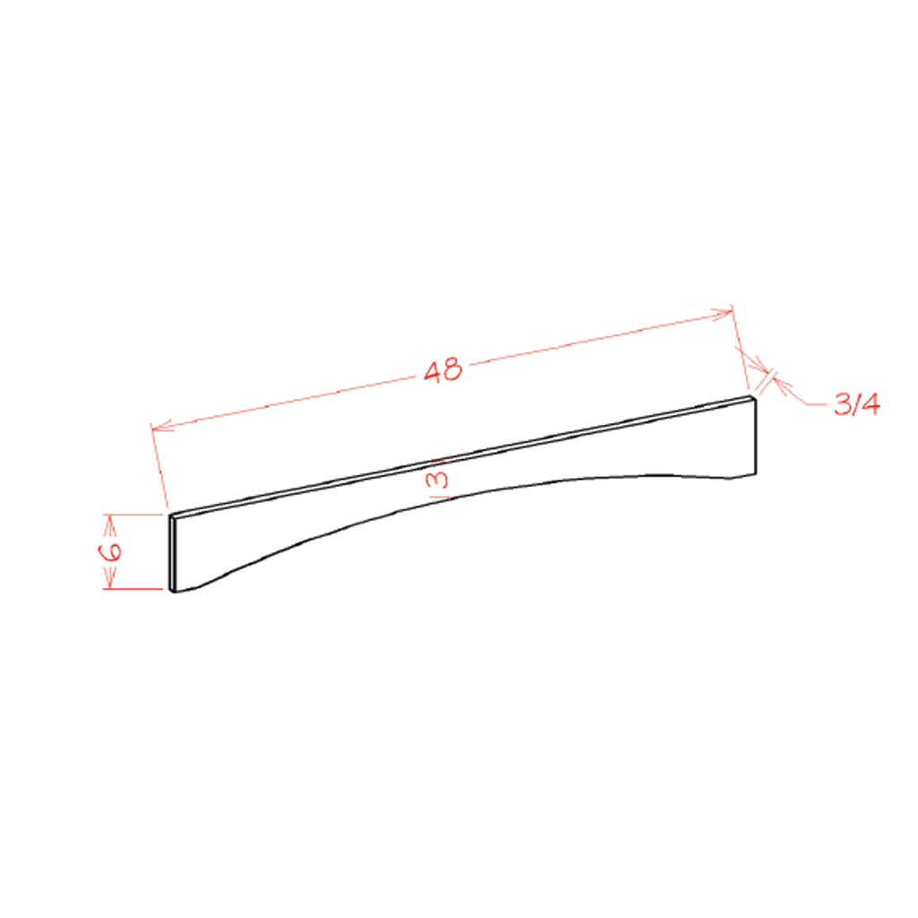 Belmont Cashmere Shaker Valance Assembled