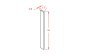Rustic Hickory Shaker 6" x 96" Tall Filler Pre-Assembled