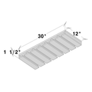 Slim Shaker Onyx Glass Holder W30" X H4" X D12"