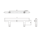 SS Handle,10X10Mm,192 252,H 35Mm Bn