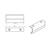 Alu Curved Handle,L-10 Inch,Cp