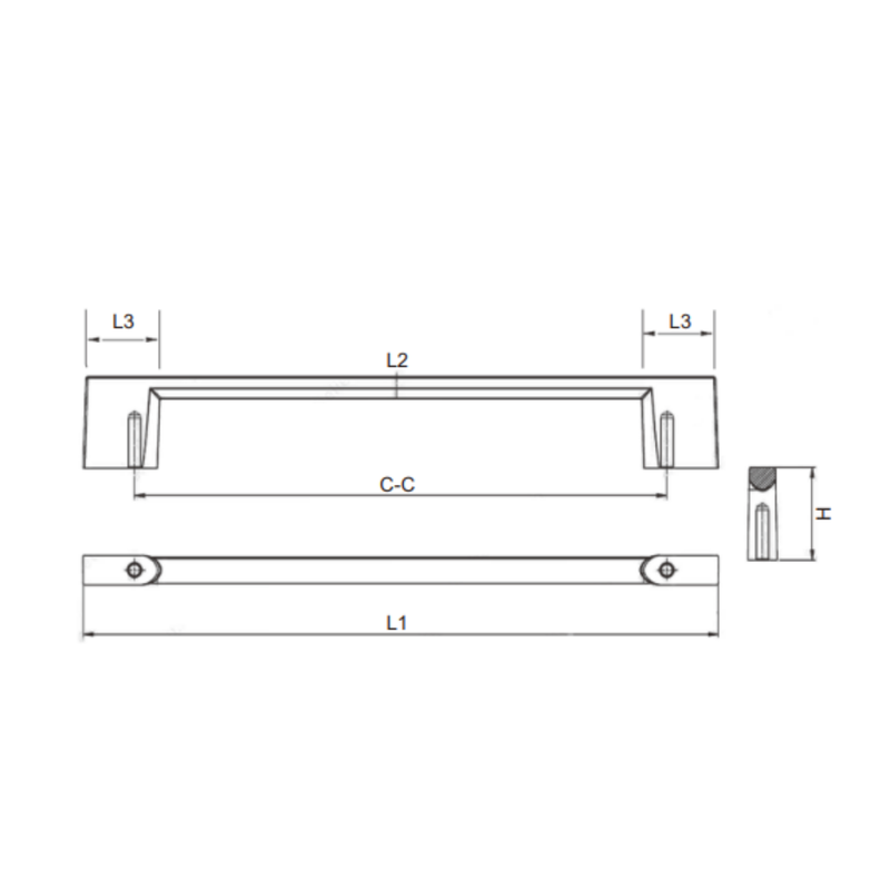 Zamak Handle,192 224Mm,Mb