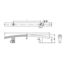 Zamak Handle 128 197Mm,H 31Mm Cp