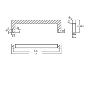 Aluminum Handle 128 137Mm Bsn