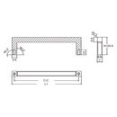 Alu Handle 160 169Mm.H 28Mm Cp