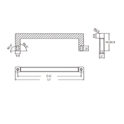 Alu Handle 192 201Mm.H 28Mm Mb