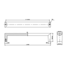 Zamak Handle 128 135Mm, H 26Mm Mb