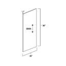 White Shaker 36" x 96" Island Panel