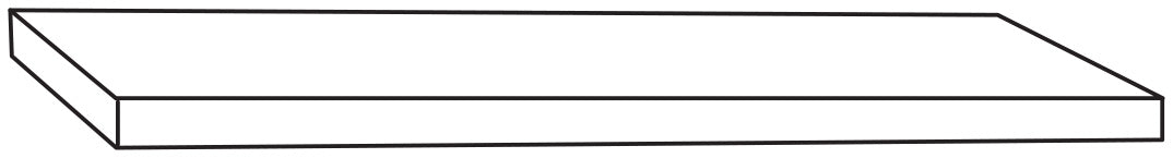 Bennett Saddle 42" x 10" x 2 1/2" Floating Shelf