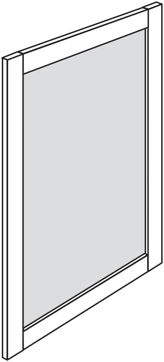 Hadley Coastal Slab 36"W x 30"H Mirror