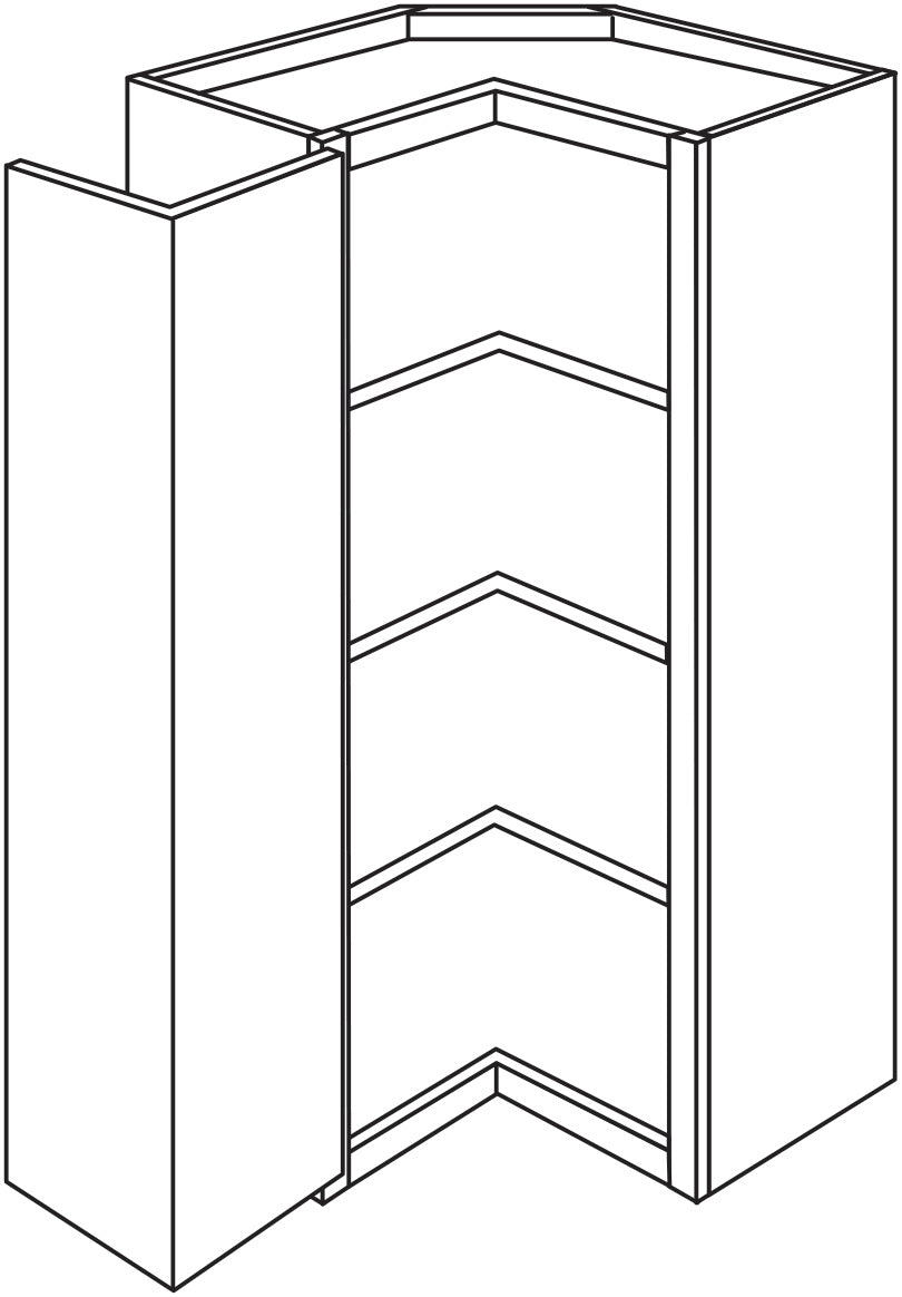 Hadley Coastal 24"W x 42"H Wall Square Corner Cabinet