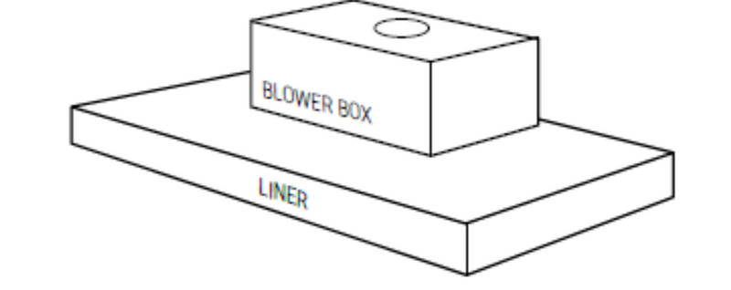 Rustic Shaker 36" V Liner with Blower