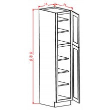 Shaker Dove 18"W X 96"H Wall Pantry