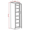 Belmont Almond 18" W x 90" H Wall Pantry