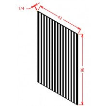 Shaker Honeycomb 42"H X 96"W Finished Bead Board Plywood Panel