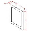 Shaker Grey 23-1/2"W X 29"H Base Decorative End Panel