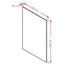 Slim Shaker White 23 1/4"W X 34 1/2"H Base Skin Panel