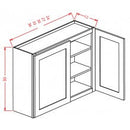 Belmont Almond 27" W x 30" H Wall Cabinet Pre-Assembled