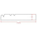 English White 3/4"D X 4-15/16"H X 96"W Furniture Base Moulding