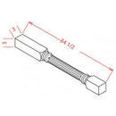 Shaker Dove 3"W X 34 1/2"H Fluted Decorative Leg