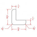 Rigby White 96"W x 3/4"H x 1/4"D Outside Corner Moulding