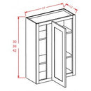 Belmont Almond 27" W x 36" H Wall Blind Corner Cabinet Pre-Assembled