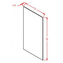 English White 15"W X 42"H Wall Skin Panel