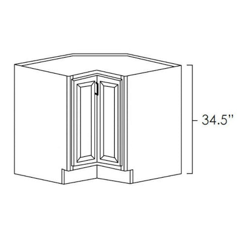 Platinum Shaker 36" Lazy Susan Corner Base w/ Stainless Steel Baskets