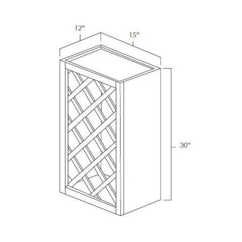 West Point Grey 30" x 15" Lattice Wine Rack