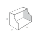 Truffle Shaker 30"W x 18"H Microwave Wall Cabinet