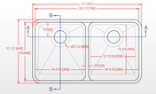 Meganite Sink - KS 7916 (Double) ADA