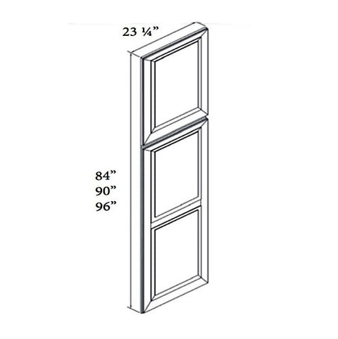 Prescott White 90" Matching Tall End Panel
