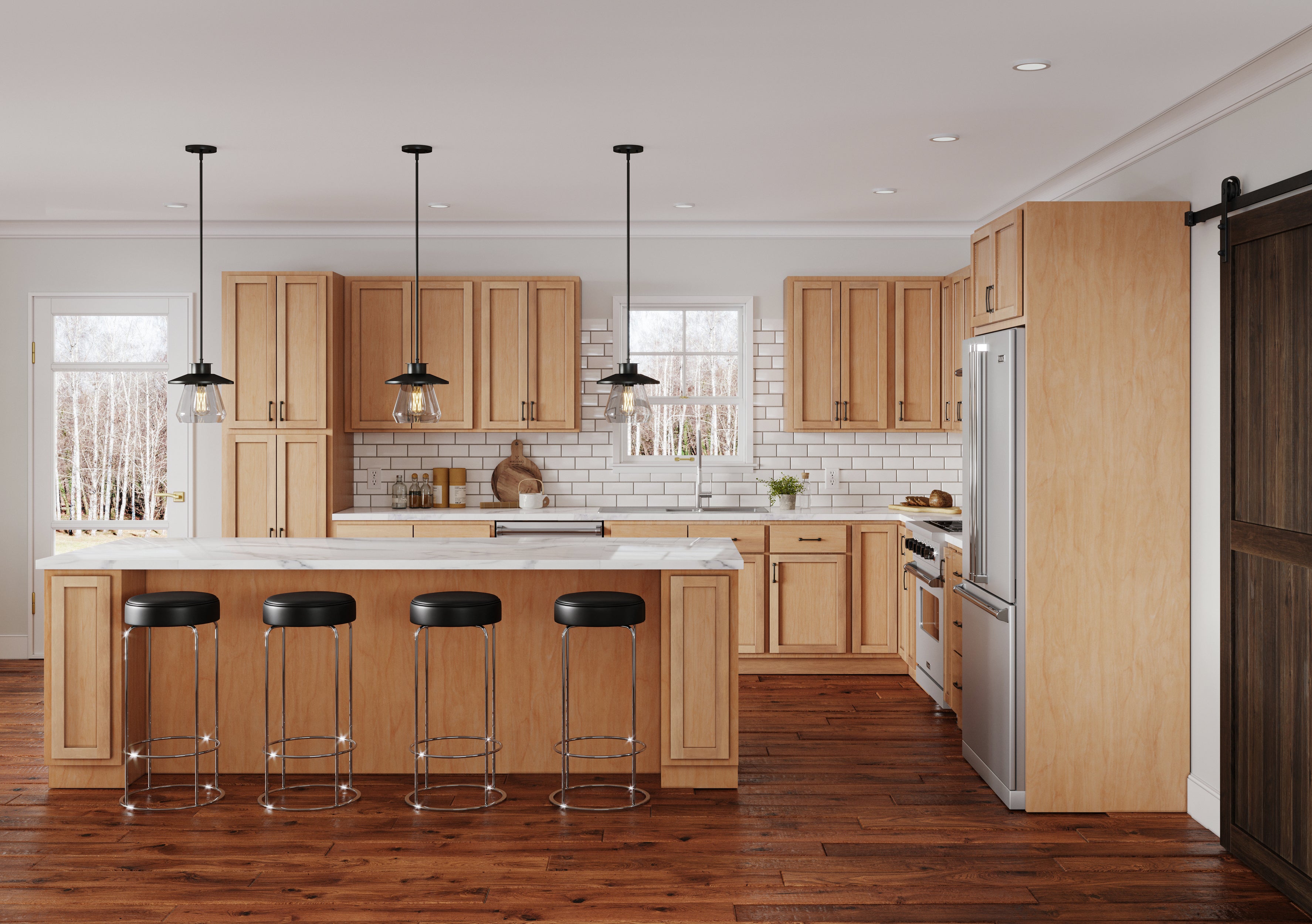 Maple Unfinished Kitchen Cabinets