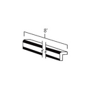 White Shaker 8' Outside Corner Molding