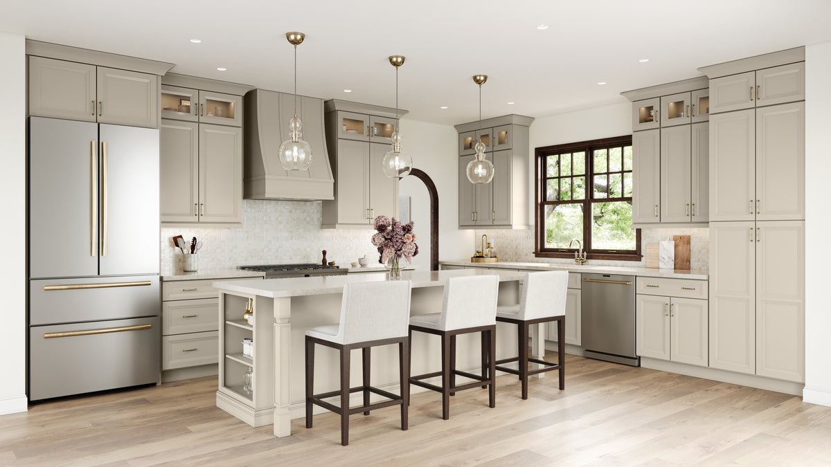 Belmont Almond Shaker Cabinets