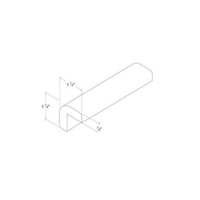 Shaker Aberdeen Green Outside Corner Moulding - 96"W x 3/4"H x 3/4"D