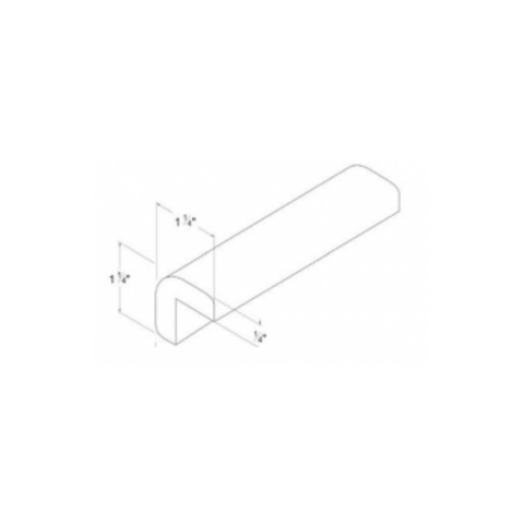 Shaker Aberdeen Green Outside Corner Moulding - 96"W x 3/4"H x 3/4"D