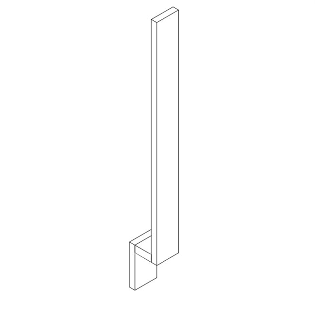 Coastal White Shaker 3"W X 34.5"H Base Filler