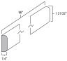 Platinum Shaker 8' Batten Molding